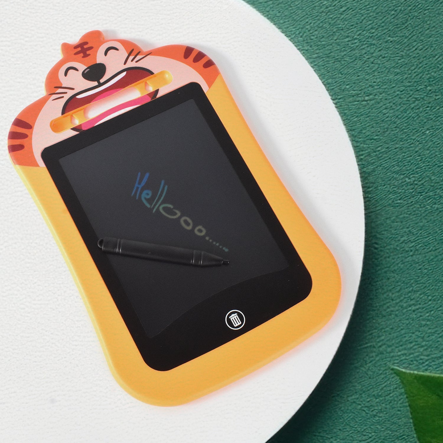 Portable Kids LCD Writing Tablet showing front view with colorful screen