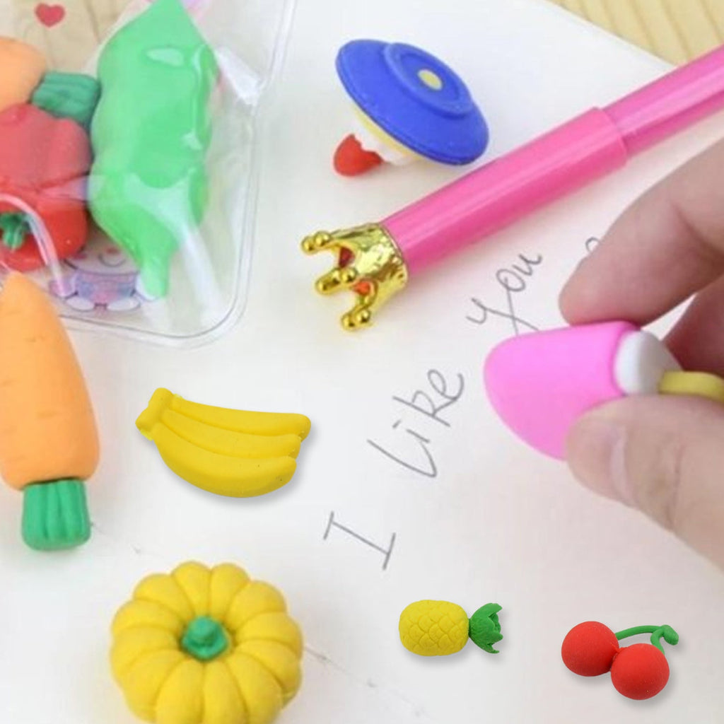 Stylish colorful eraser with dessert design