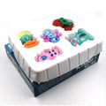 Colorful Baby Rattles Set with various textures for infant sensory play.