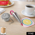 Heat resistant cup coaster from the tea & coffee accessories set to protect surfaces