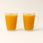 Close-up of clear 400ml polycarbonate Mocktail Mug with smooth finish