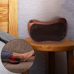 Close-up of the Professional Massage Pillow's rotating massage nodes and heat function.
