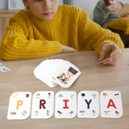 Educational flash cards set for kids with durable laminated cardstock