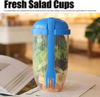 Durable plastic salad cup, perfect for storing fruits and vegetables