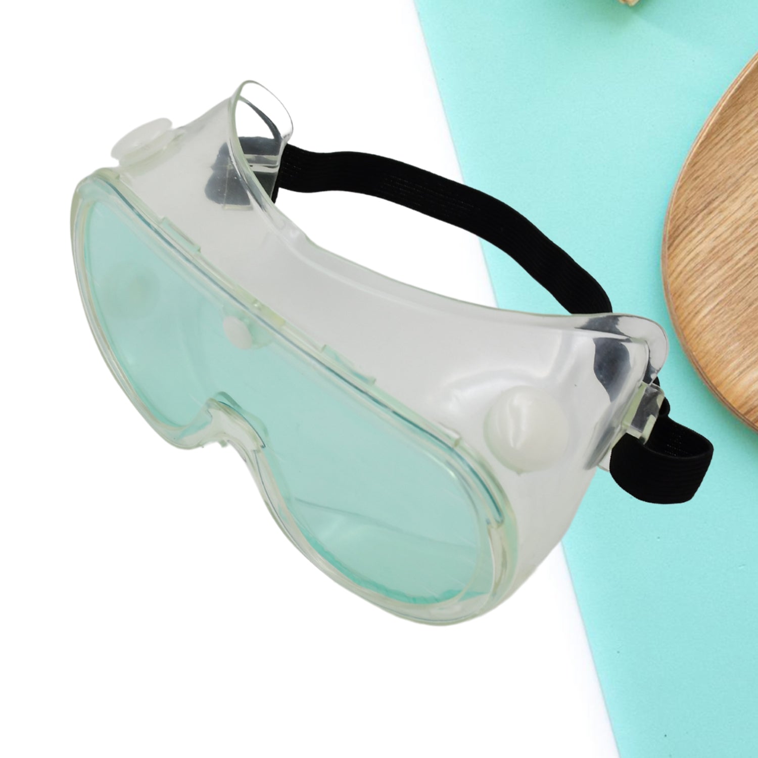 Technic Eye Safety Goggles worn by a person, demonstrating fit.