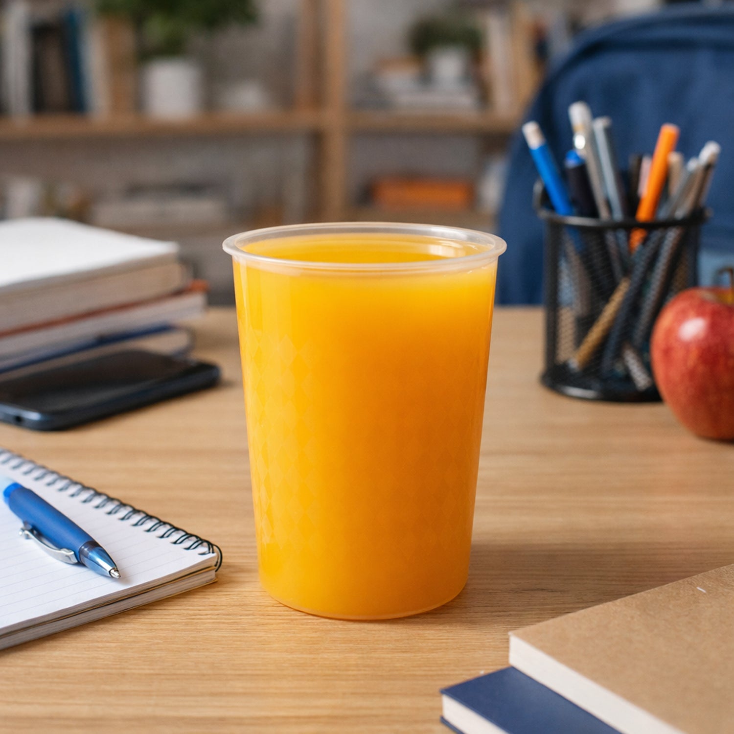 Set of textured grip plastic tumblers