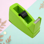 Front angle of the FastenMate tape dispenser cutter showing its sharp, serrated blade.