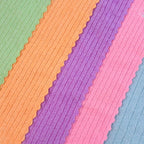 Close-up showing soft double coral fleece microfiber cloth texture