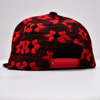 Back view of an adjustable Hip Hop Snapback Hat, showing the plastic snap closure for a customised fit.