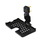 PHOBIA black wall holder stand effortlessly installed on a standard power socket.