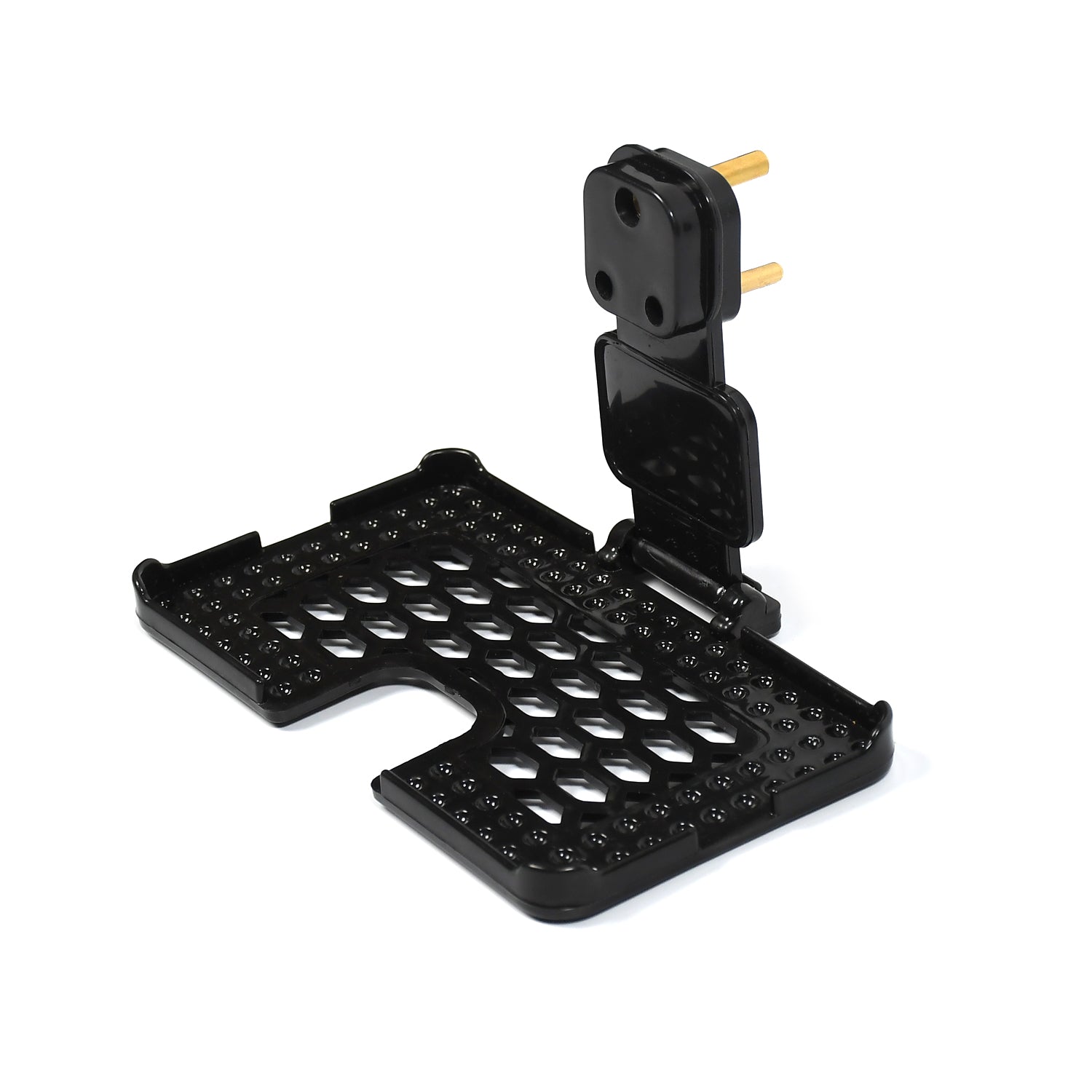 PHOBIA black wall holder stand effortlessly installed on a standard power socket.