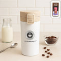 400ML stainless steel vacuum insulated coffee flask with flip-lock lid
