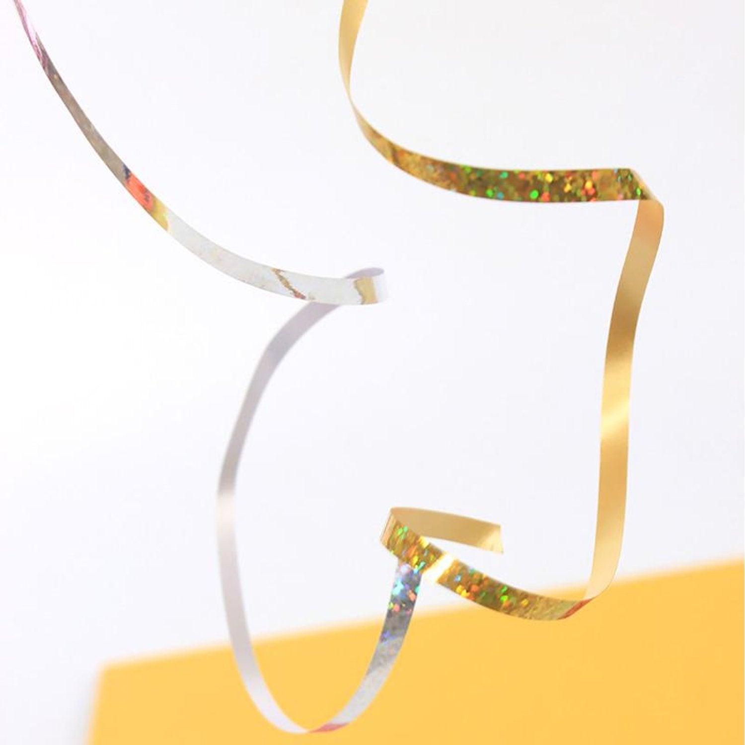 A collection of shiny curling ribbons, enhancing any celebration decor.