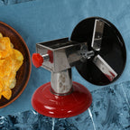 Perfectly thin potato slices neatly arranged, made with the ChefAura chips maker.