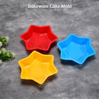 Versatile star-shaped silicone mold for various art and craft applications.