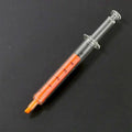 Bright fluorescent highlighter pen from InkGlow, ideal for students and office use.