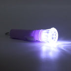 Colorful mini LED flashlight key torch with translucent plastic body