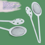 Stainless steel kitchen tool skimmer tong lifting hot fried food with ease