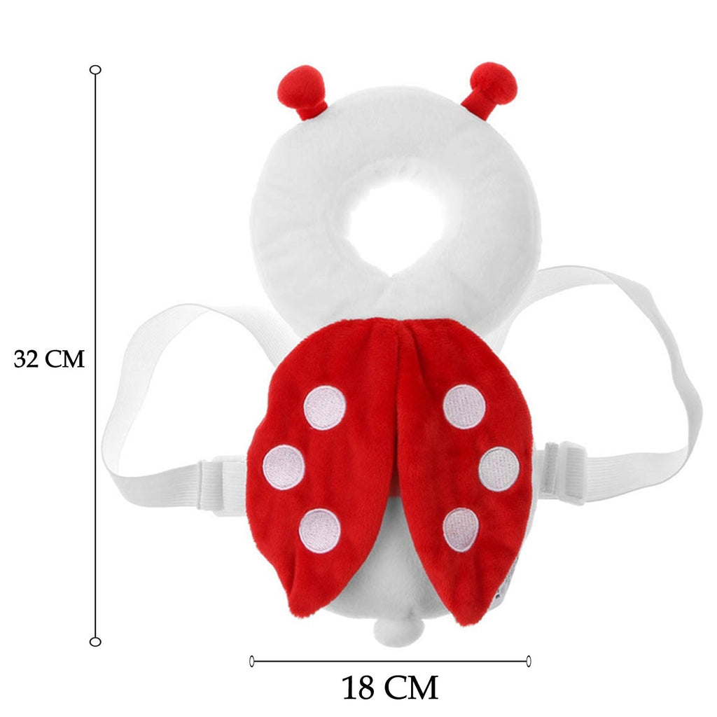 Detailed shot of the adjustable straps and soft padding on the front of the head protector.