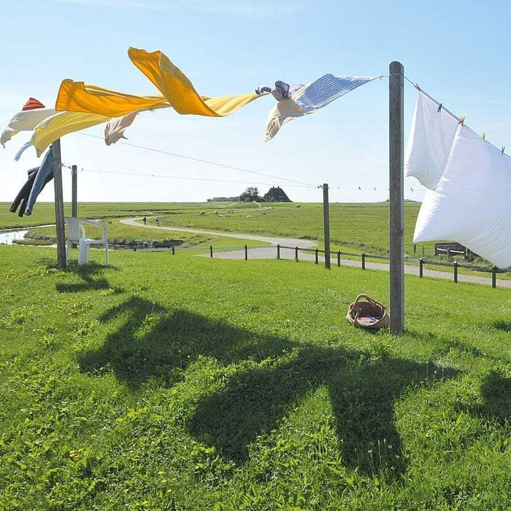 Strong 10-meter wire for both cloth drying and gardening applications.