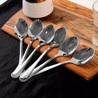 Stylish and sleek stainless steel dining spoons set for dining