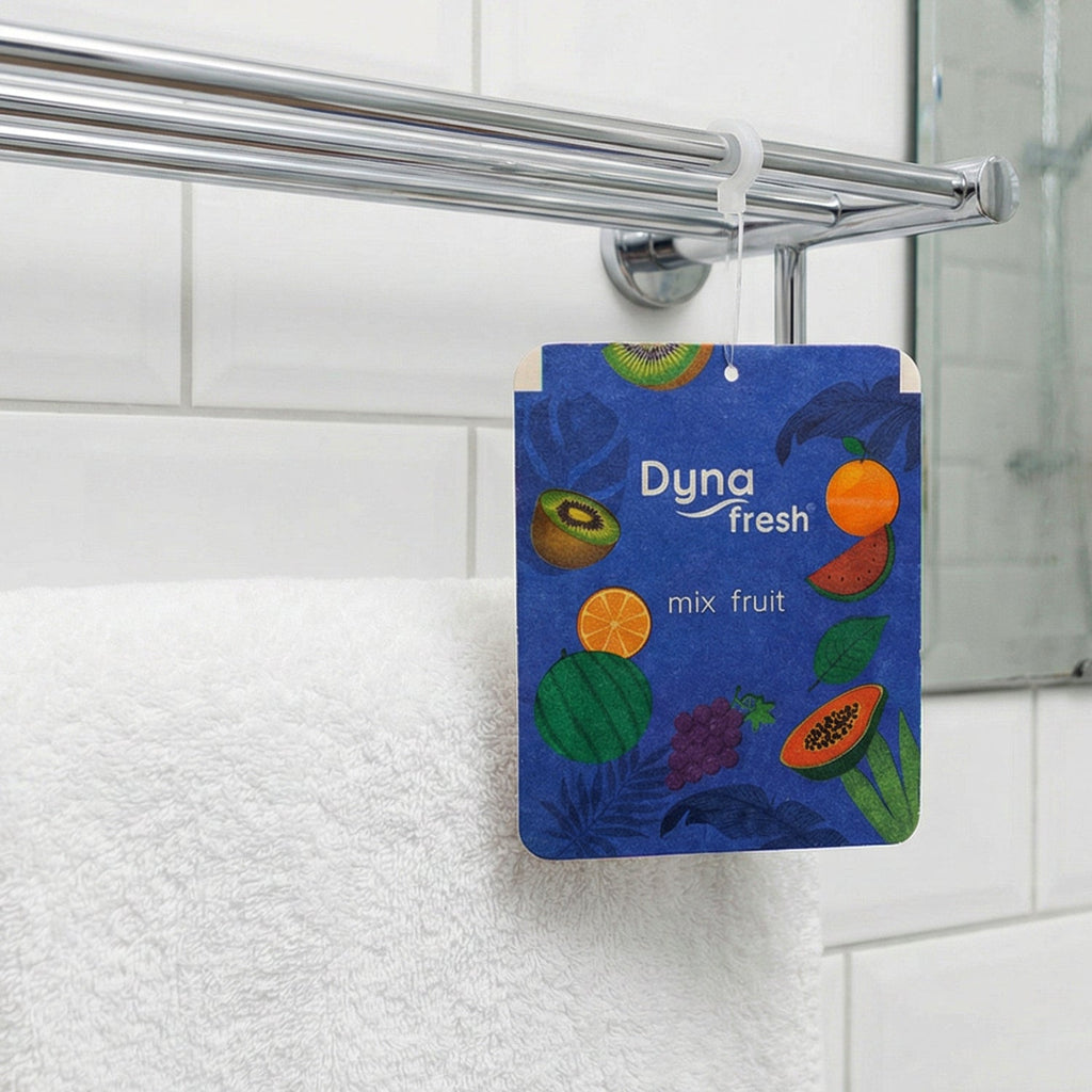 Hanging fruity fragrance deodorizer gel for small indoor spaces