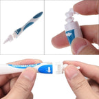 Packaging for the silicone earwax remover, emphasizing its ease of use.