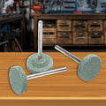 Complete 3-piece Grinding Head Mounted Stone set for rotary tools.