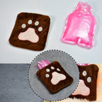 Paw print hot water bag for hand and feet warming.