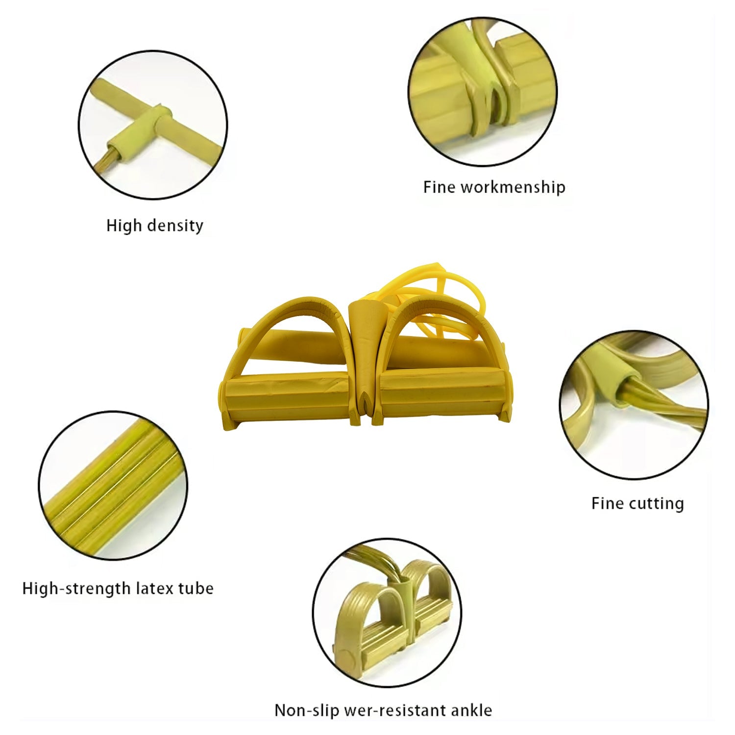 The FitFuzion Pull Rope Exerciser laid flat, showcasing its robust design.
