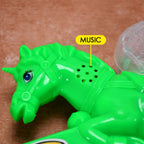 Front view of the Musical Laser Gun for Kids in vibrant colors.