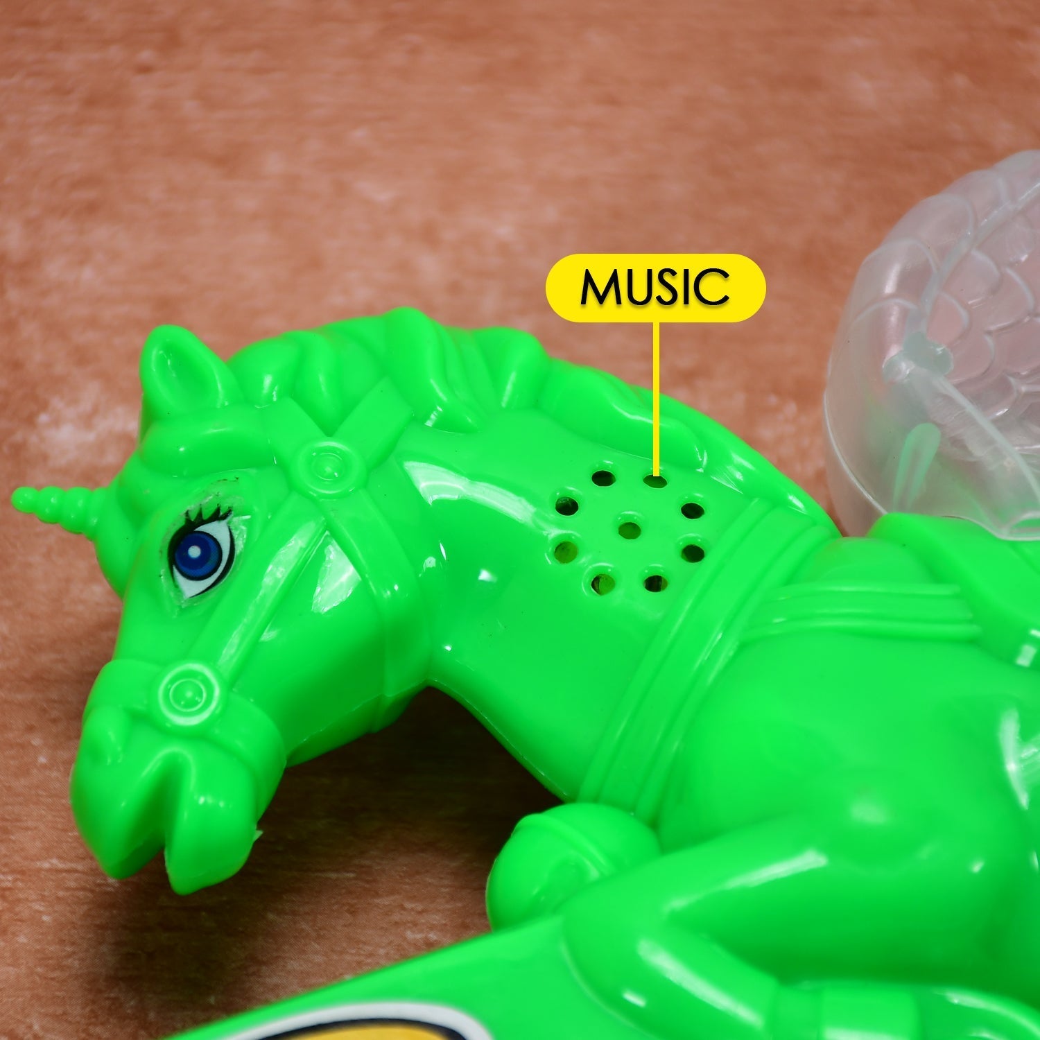 Front view of the Musical Laser Gun for Kids in vibrant colors.