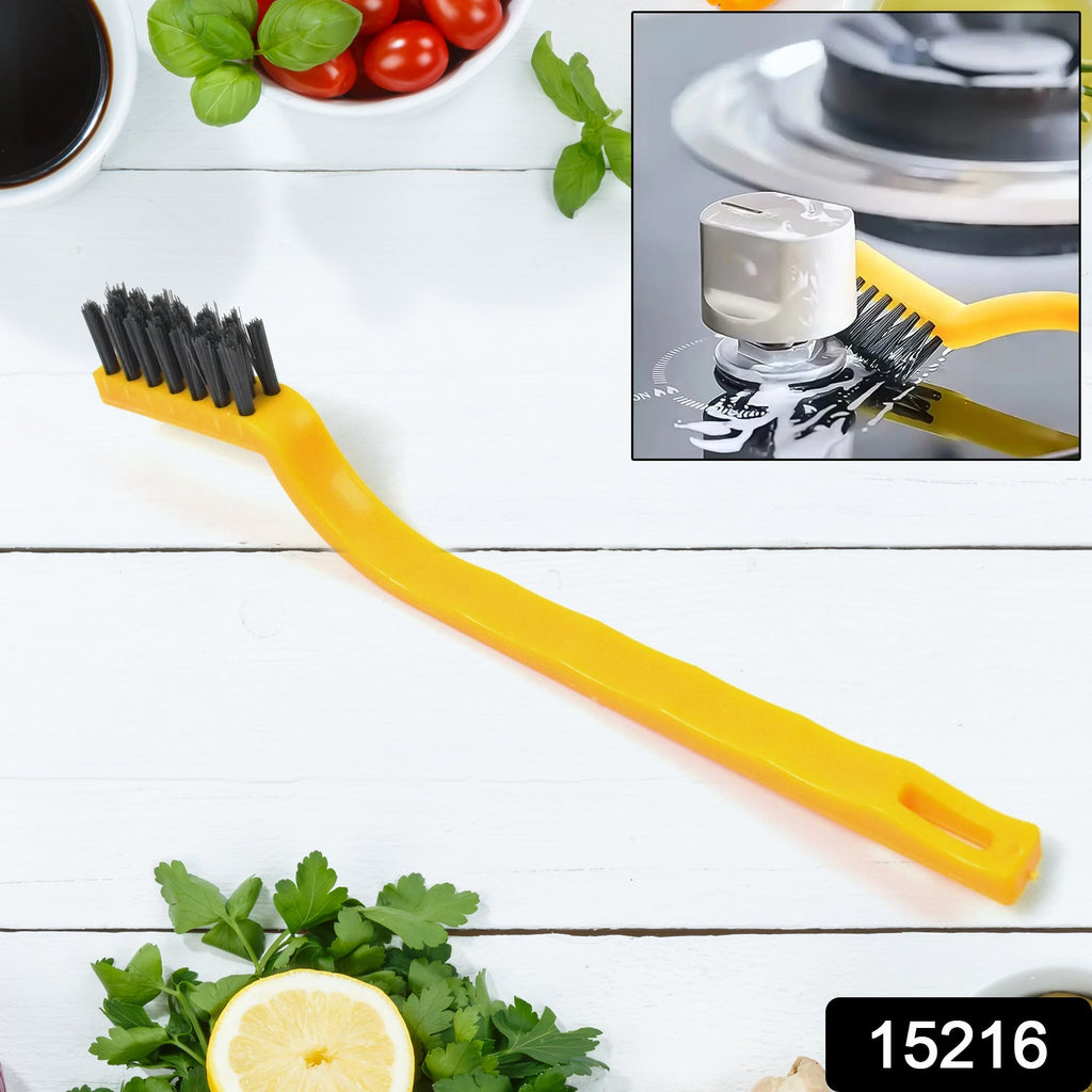 Compact Mini Nylon Cleaning Brush shown from an angle.