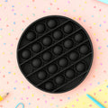 Round silicone Pop It fidget toy for stress relief and sensory play