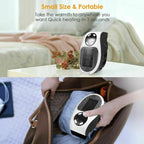 Close-up of the Portable Electric Heater's LED display and push-button controls.