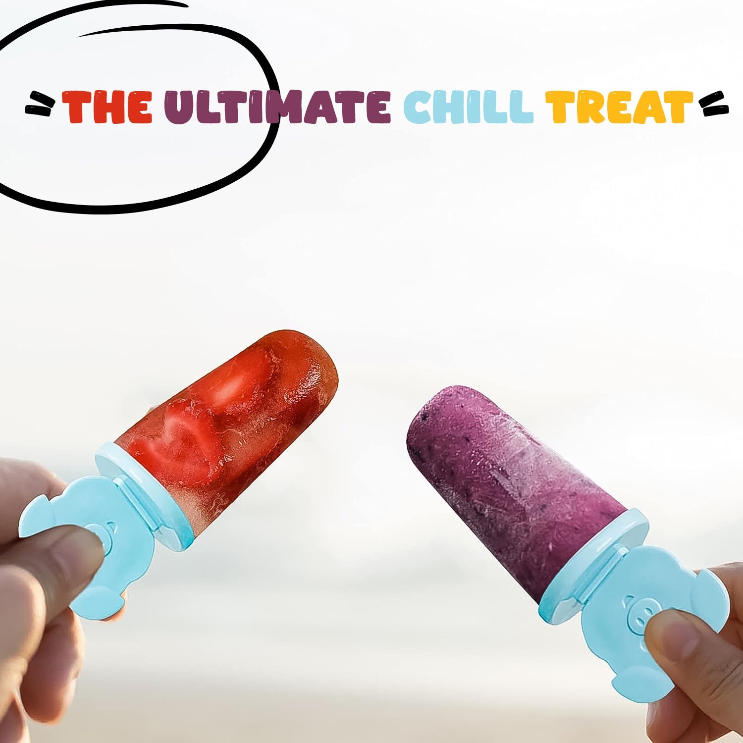 Ice cream mould featuring cute piggy and ship wheel handles for creative frozen treats