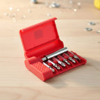 Compact set of screwdriver bits for precision electronic work