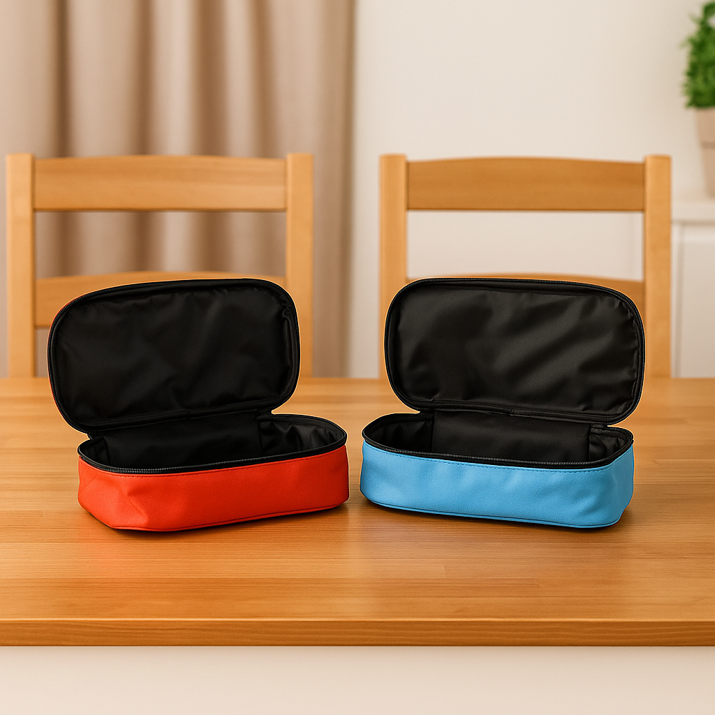 Premium insulated lunch box bag with waterproof zipper closure