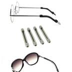 Eyeglasses fitted with soft comfort temple tip sleeves reducing ear pressure