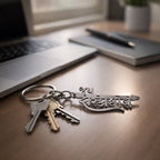Religious Jay Dwarkadhish keychain with detailed engraving