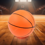 Mini basketball for kids, shown with its lightweight design for easy handling.