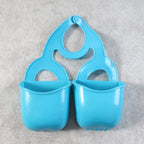 Double Layer Sink Hanging Storage Basket hung on faucet for organized kitchen
