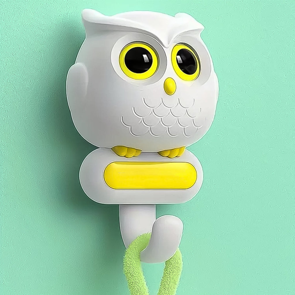 Close-up of a self adhesive bird hook, highlighting its durable ABS material.