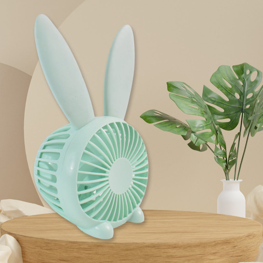 AirEase logo on cute rabbit USB desk fan for better cooling