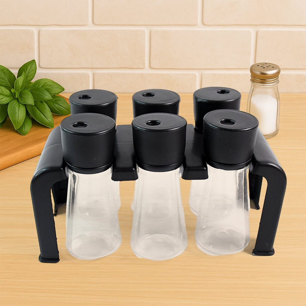 Plastic spice jar set ideal for condiments and spices storage
