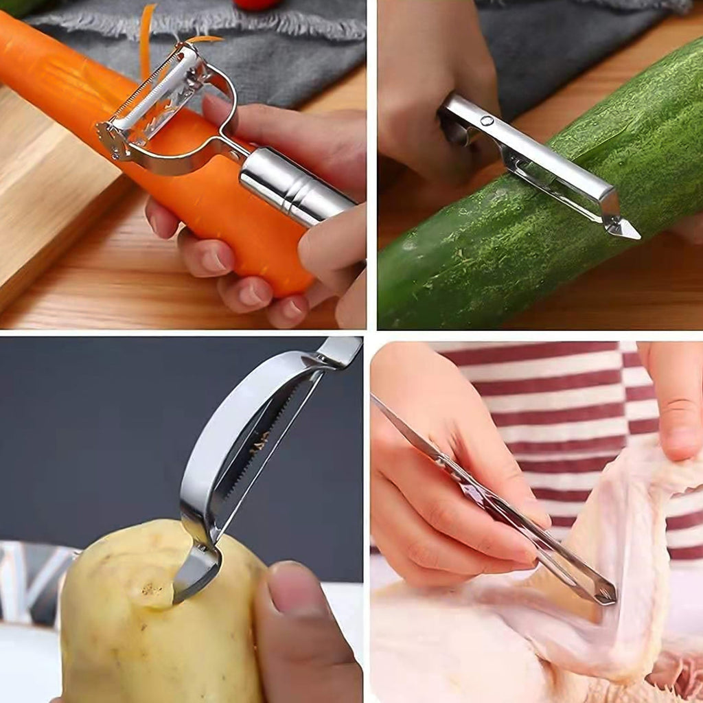 Ergonomic handle design of the vegetable peeler tool