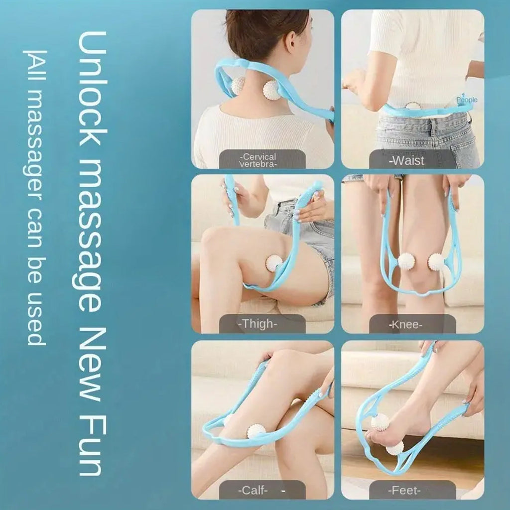 Compact size of the Portable Neck & Shoulder Massager, emphasizing its portability.