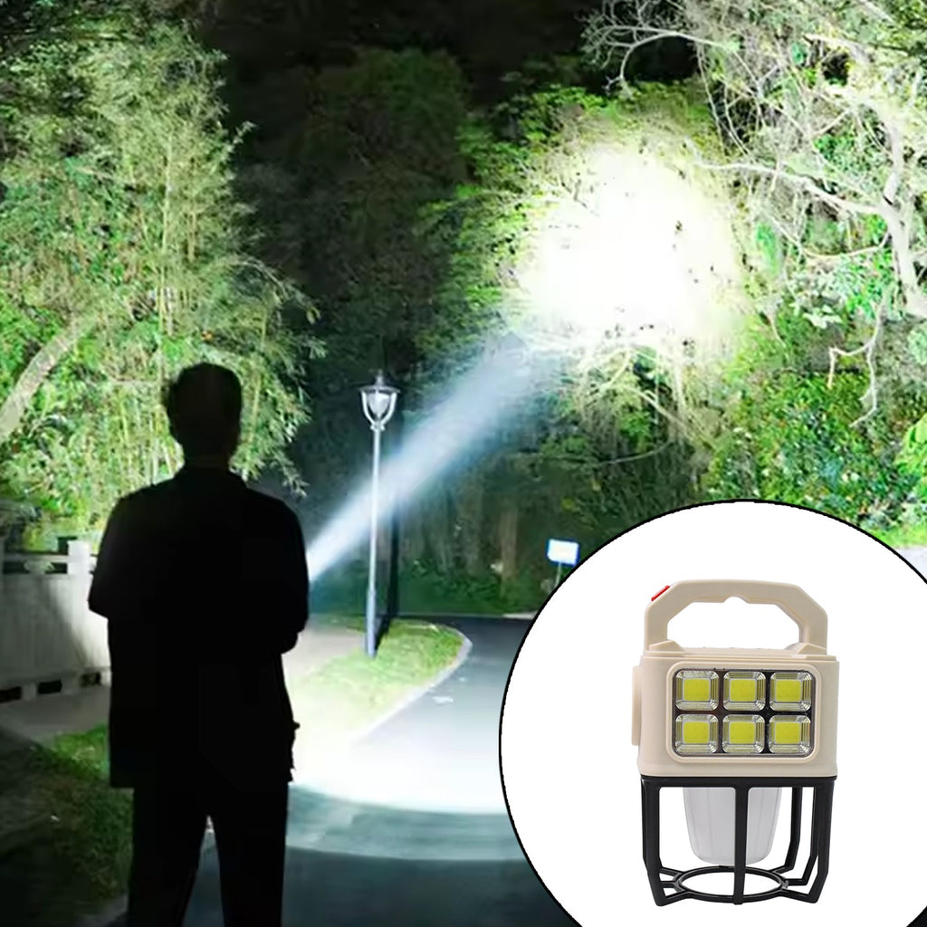 Glow venture design of solar portable camping lantern