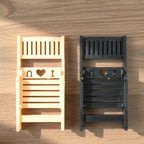 Adjustable mini chair mobile phone stand holder side view
