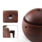 Lifestyle shot of the ultrasonic humidifier in a modern home office setting.